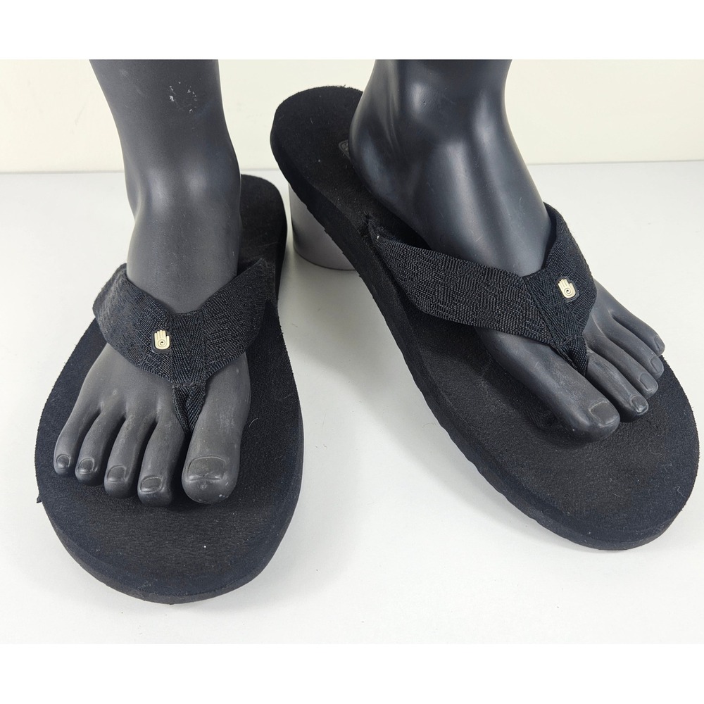 Teva Mush Mens 14 Black Comfort Flip Flop Thong Sandals